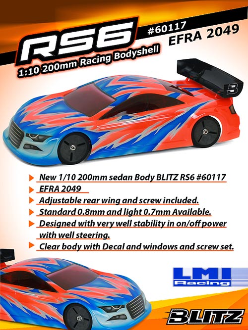 LMI Racing Neue 10er BLITZ Karosserien