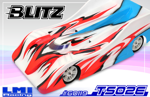 LMI Racing BLITZ TS02E 1:10 200mm Karo