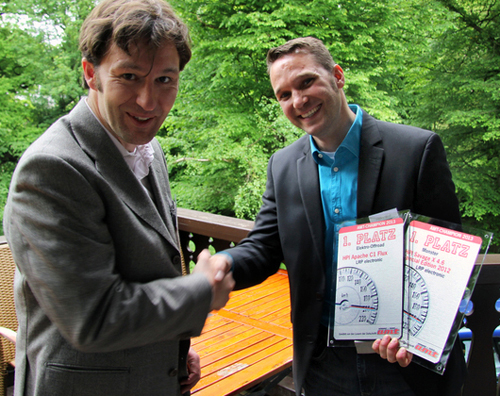 LRP 5 HPI Cars auf dem Siegerpodest