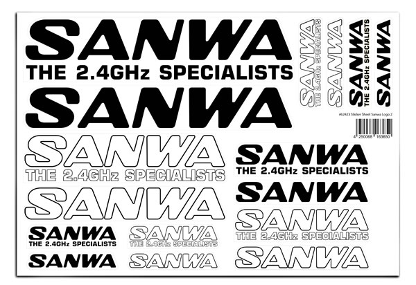 LRP Der Neue SANWA Stickerbogen!
