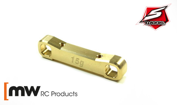 MW RC Products S12-2 Querlenkerhalter HA Messing 15g