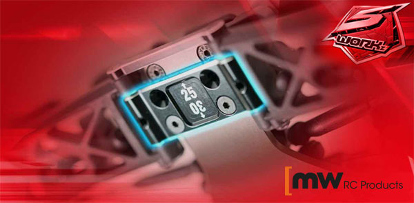 MW RC Products S12-2 Series Alu Front Lower Arm Holder