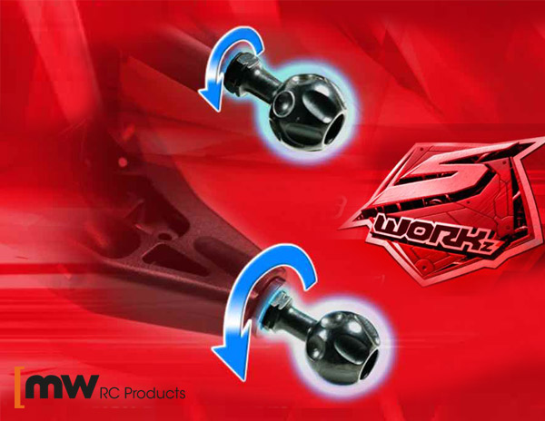 MW RC Products SWORKz Achsschenkel Kugeln light