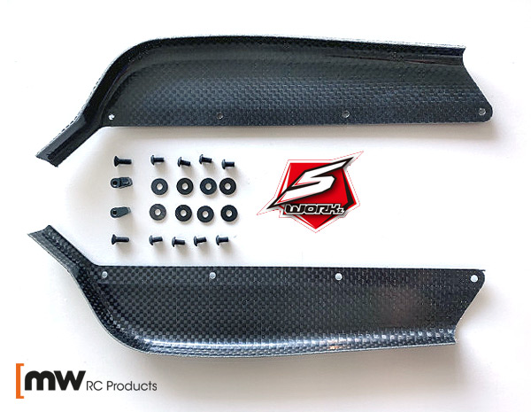 MW RC Products SWORKz S35-4 Seitenwangen Carbon 