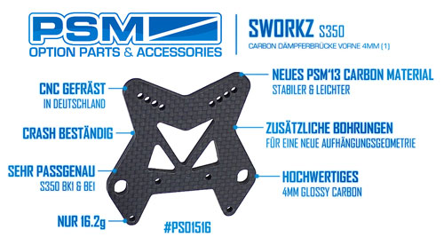 PSM Carbon Dmpferbrcken S350 BK1