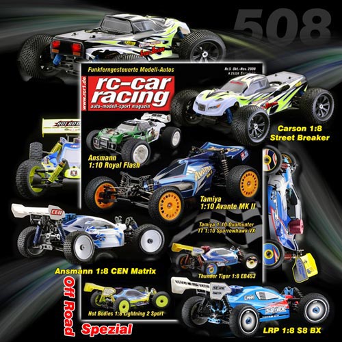rc-car racing Heft 5/08 ist \'On the Road\'
