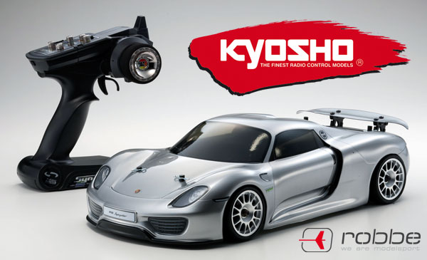 robbe Modellsport Kyosho Porsche 918 Spyder Silver