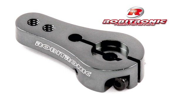 Robitronic Alu Servo Arm 24Z Grau Kurz