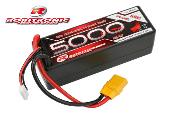 Robitronic LiPo Akku 5000mAh 4S 50C XT90