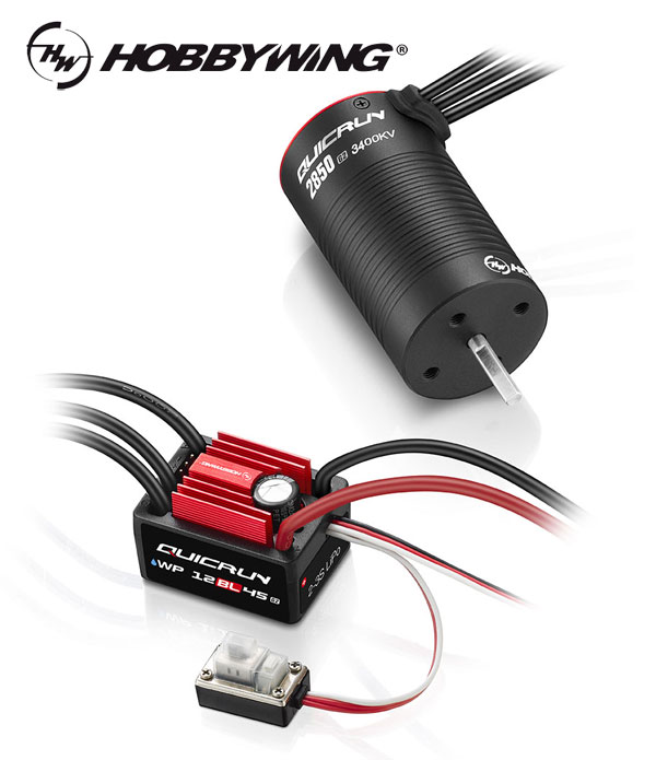 Robitronic Hobbywing Combo WP12BL45 G2