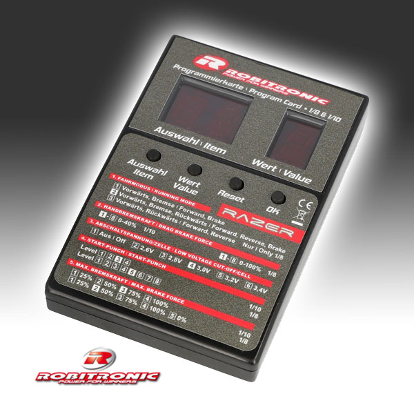 Robitronic LED Programmierbox Razer ten & eight