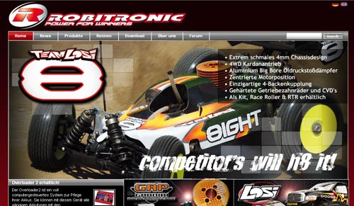 Robitronic Neue Webseite