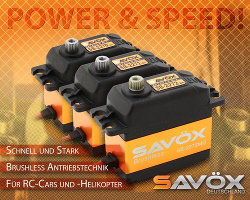 SAVX Deutschland Brushless Servos lieferbar