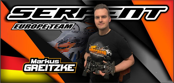 Serpent M.Greitzke joins Team Serpent Europe!