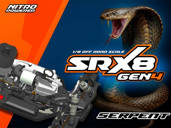 Serpent 1/8 SRX8 GEN4 4WD Nitro Buggy 
