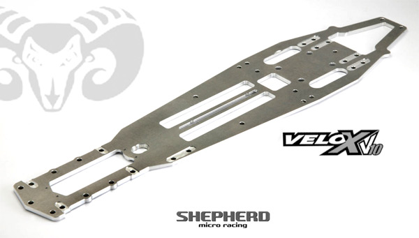 Shepherd Micro Racing V10 ChassisPlatte & Carboneinsatz