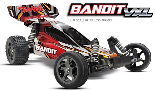Multiplex/Traxxas Bandit VXL-3S m. 2,4GHz RTR