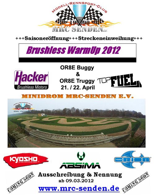 Veranstaltung Brushless Warm Up 2012