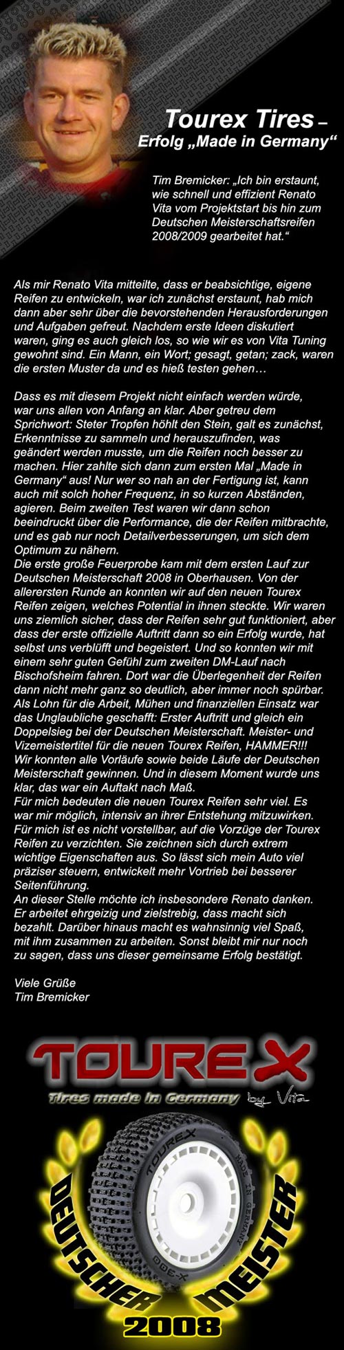 Tourex Competition Tourex Tires - Erfolg